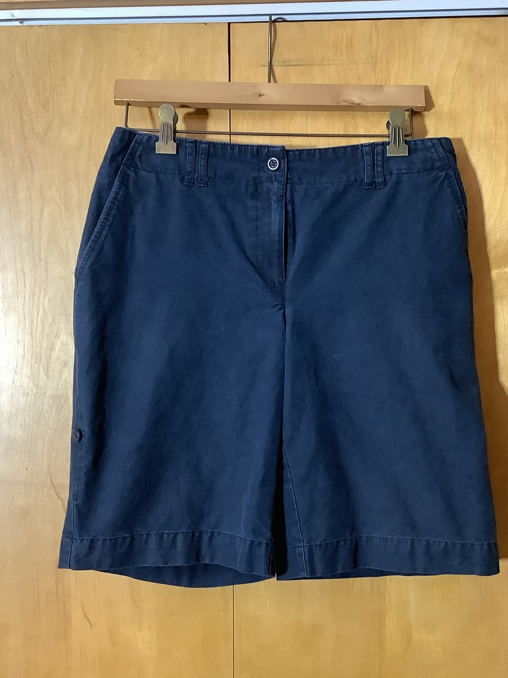 Charter Club Allison Fit navy shorts, size 8
